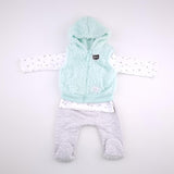 <b><span style="background-color: #ee1f44"><font color="white">&nbsp;*NEW*&nbsp;</font></span></b> 3-6M Unisex 3 Piece Fluffy Set - Ackermans