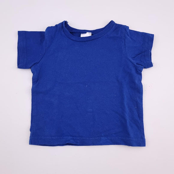 3-6M Boys Blue Shirt - Jet