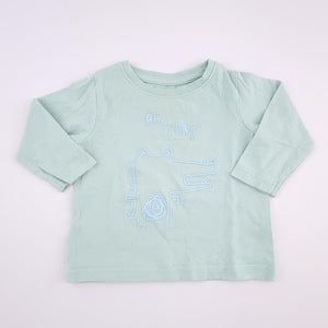 3-6M Boys Green Oh Snap Shirt - Woolworths