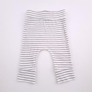 0-3M Boys White With Thin Blue Stripes Leggings - Woolworths