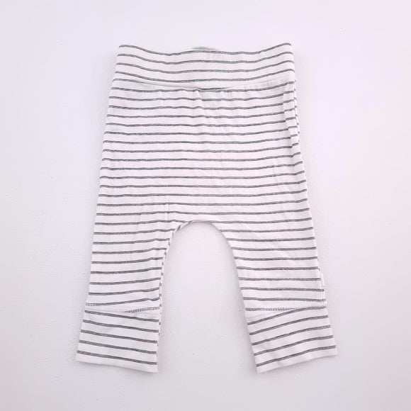 0-3M Boys White With Thin Blue Stripes Leggings - Woolworths