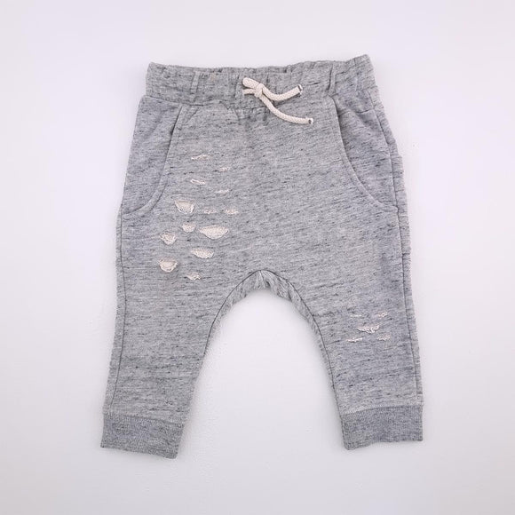 9-12M Boys Grey Ripped Jogger - Zara