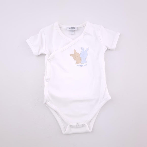 0-3M Unisex  White With Bunny - Primo Corredino