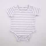 <b><span style="background-color: #ee1f44"><font color="white">&nbsp;*NEW*&nbsp;</font></span></b> 18-24M Unisex White with Black Stripe Onesie - Shein