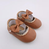 <b><span style="background-color: #ee1f44"><font color="white">&nbsp;*NEW*&nbsp;</font></span></b> Size 2 Girls Baby Cartoon Appliques Flats Brown - Shein