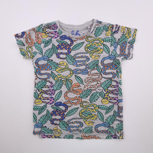 6-7Y Boys Grey With Snakes Shirt - Cotton On