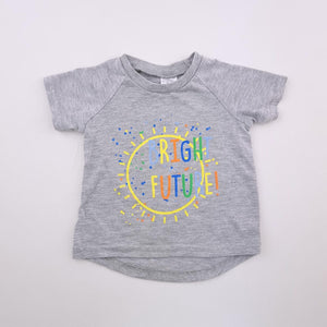 3-6M Boys Grey Bright Future Shirt - Jet
