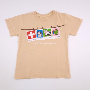 5-6Y Boys Beige wIth Switzerland Animals - Splash Arts