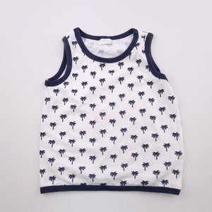 6-12M Boys White With Palm Trees Shirt - H&M
