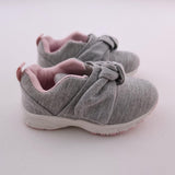 Size 6 Girls Grey And Pink Knotted Sneakers - Jet