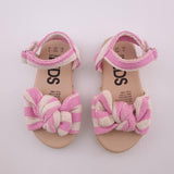 S9 Girls Pink and White Espadrille Sandals - Cotton On