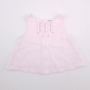 9-12M Girls Pink With Tiny Flowers Top - Carters