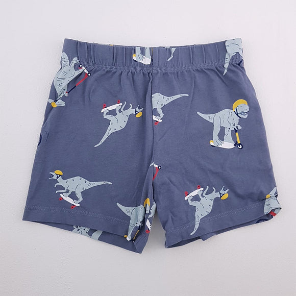 2-3Y Boys Blue With Dino On Scooter Short - Target
