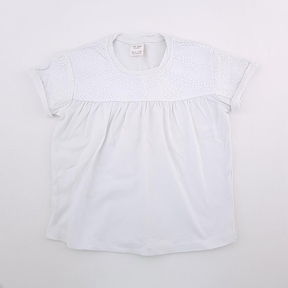 6-7Y Girls White With Detail Shirt - Zara