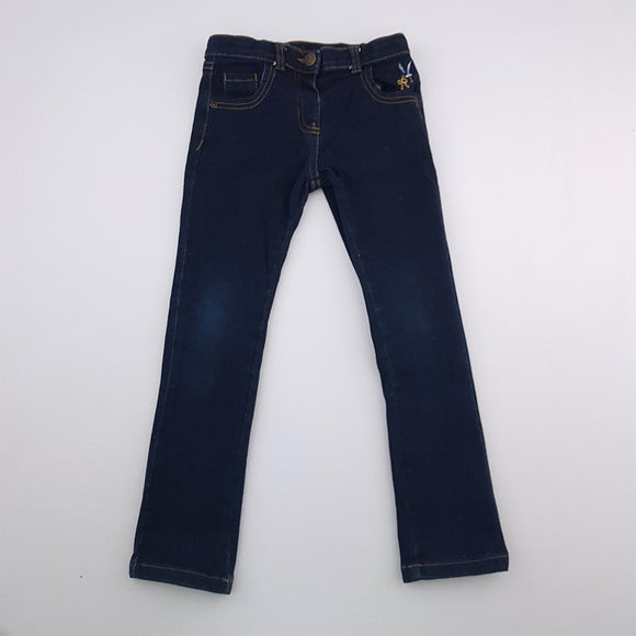 5-6Y Girls Blue Denim WIth Gold Stitch - Mini Club