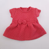 <b><span style="background-color: #FFC808"><font color="black">&nbsp;*PLAYGROUND*&nbsp;</font></span></b> 0-3M Girls Red Waffel Dress With Bow - Woolworths