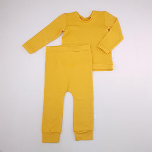 <b><span style="background-color: #ee1f44"><font color="white">&nbsp;*NEW*&nbsp;</font></span></b> 5-6Y Unisex Yellow French Knit Set - Boebs and Lainie