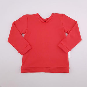 <b><span style="background-color: #ee1f44"><font color="white">&nbsp;*NEW*&nbsp;</font></span></b> 3-4Y Girls Red/Pink Fresh Knit Top - Boebs and Lainie