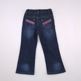 2-3Y Girls Denims With Colourful Detail Jean - Woolworths