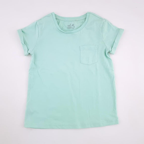 5-6Y Girls Green With Pocket Shirt - Woolworths
