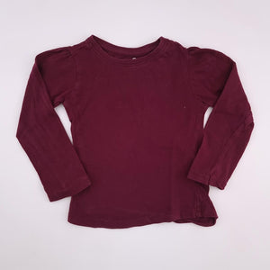 <b><span style="background-color: #FFC808"><font color="black">&nbsp;*PLAYGROUND*&nbsp;</font></span></b> 2-3Y Girls Maroon Basic Long Sleeve Shirt - Real Clothing