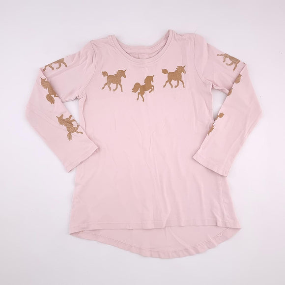 5-6Y Girls Pink With Brown Horses - Cotton On