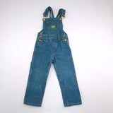 2-3Y Boys Denim With Green Tint Dungaree - John Deer