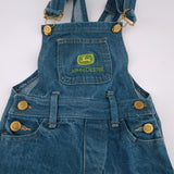 2-3Y Boys Denim With Green Tint Dungaree - John Deer