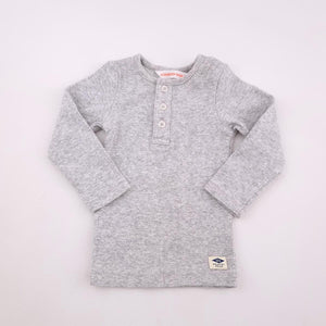 Newborn Unisex Grey Shirt With Buttons - Country Road