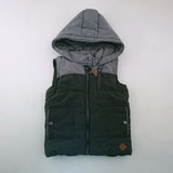4-5Y Boys Black and White Puffer Jacket With Hood - Woolworths