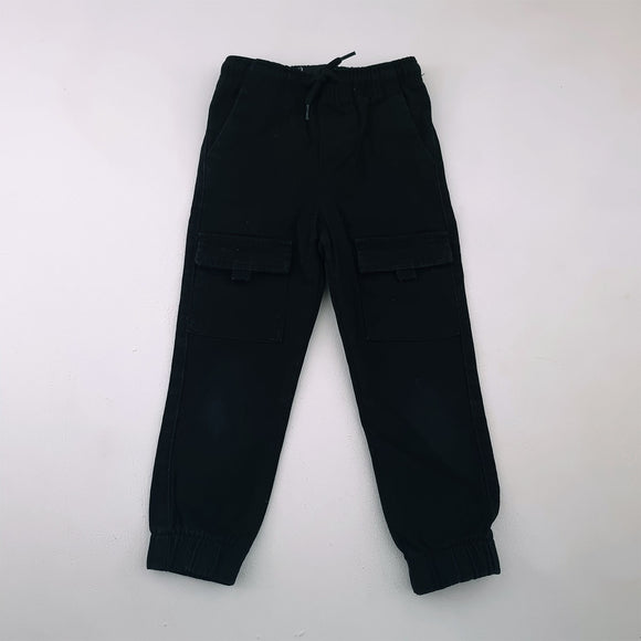 5-6y Boys Black Jogger With Drawstring - Mr P