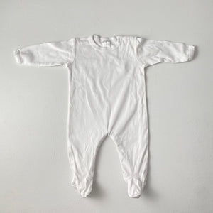 3-6M Girls White Sleep Vest - Clicks