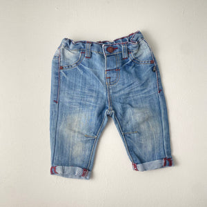 3-6M Girls Denim Pants - Woolworths