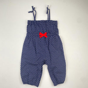 3-6M Girls Navy with Stars Jumpsuite - Baby Gap