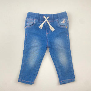 6-12M Denim With Pink Stitching - Woolworths