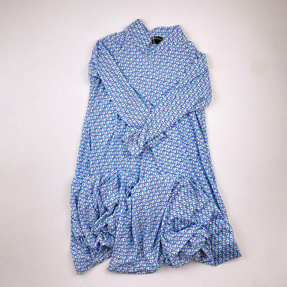 3-4Y Girls Pattern Polo Neck Dress - No Brand