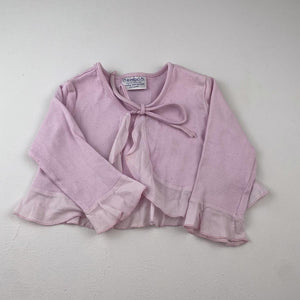 <b><span style="background-color: #FFC808"><font color="black">&nbsp;*PLAYGROUND*&nbsp;</font></span></b> 9-12M Girls Purple Cardigan - Keedo