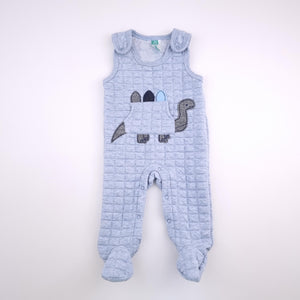 3-6M Boys Blue With Turtle Dungaree - Ackermans
